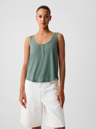 Camiseta de Tirantes con Botones