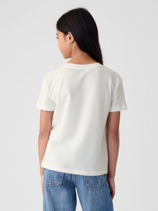 Camiseta Manga Corta con Gráfico, Niña