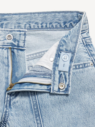 Jeans Cargo Talle Alto con Bolsillos, Niña