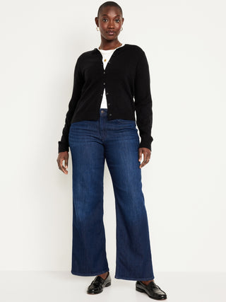Jeans Wide Leg Talle Alto con Bolsillos