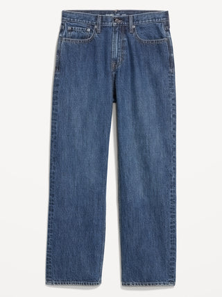 Jeans Holgados Talle Alto con Bolsillos