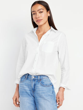 Camisa Clásica Manga Larga con Bolsillo