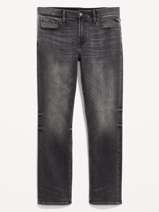 Jeans Rectos Talle Alto con Bolsillos