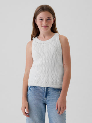 Camiseta de Tirantes con Crochet