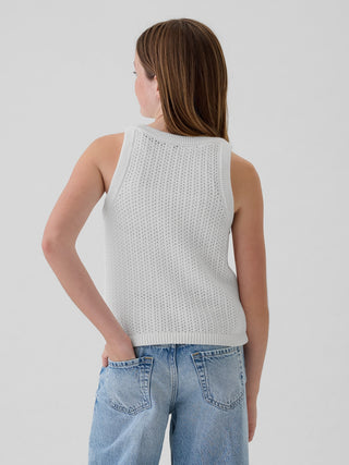 Camiseta de Tirantes con Crochet