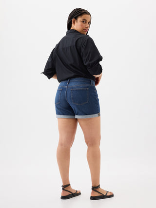 Short Denim Talle Medio con Bolsillos.
