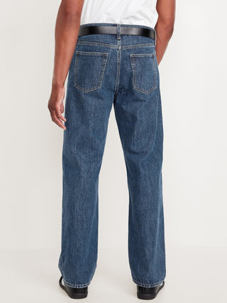 Jeans Holgados Talle Alto con Bolsillos