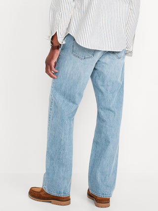 Jeans Holgados Talle Alto con Bolsillos