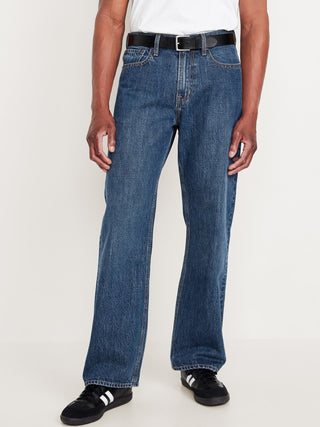 Jeans Holgados Talle Alto con Bolsillos