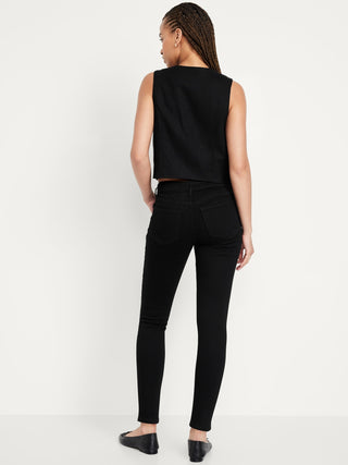 Jeans Skinny Talle Alto con Bolsillos