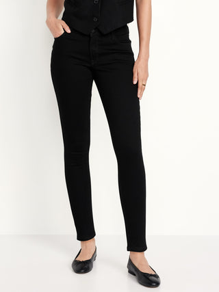 Jeans Skinny Talle Alto con Bolsillos