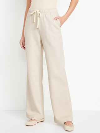 Women's Athletic Pants with Elastic Waist and Logo