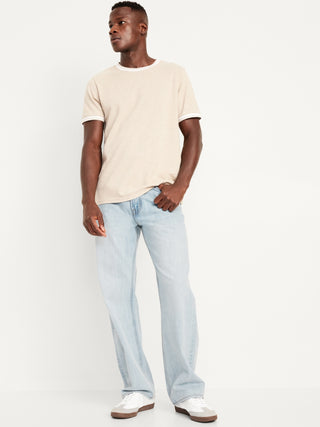 Jeans Holgados Talle Alto con Bolsillos