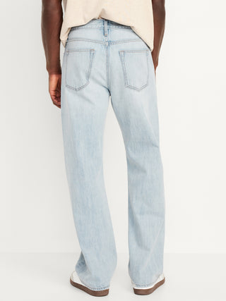 Jeans Holgados Talle Alto con Bolsillos