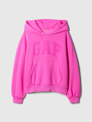 Sudadera con capucha y logo VintageSoft para niños.