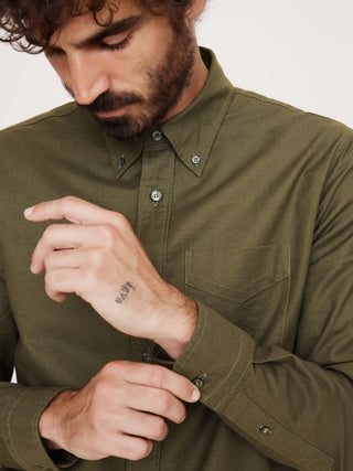 Camisa Manga Larga de Algodón