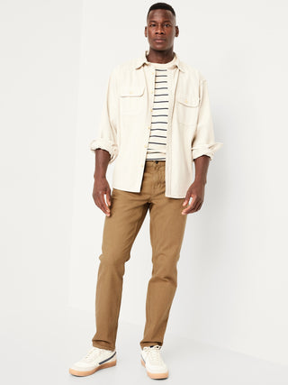 Jeans Corte Athletic con Bolsilos de Algodón