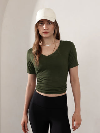 Camiseta Manga Corta Cuello V