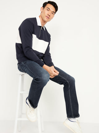 Jeans Rectos Talle Alto con Bolsillos