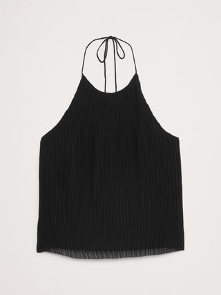 Top Halter Efecto Arrugado