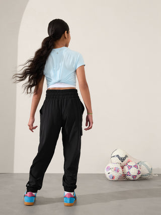 Pantalón Cargo con Cintura Elástica, Niña