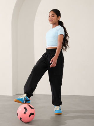 Pantalón Cargo con Cintura Elástica, Niña