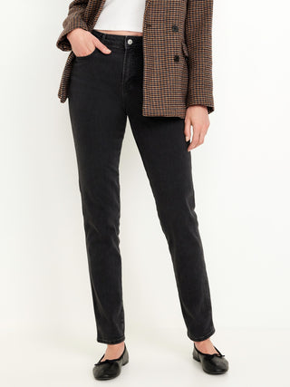 Jeans slim vintage de cintura alta.