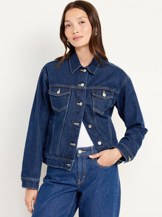 Jacket Corta Denim con Bolsillos