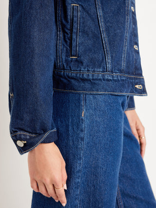 Chaqueta Corta Denim con Bolsillos