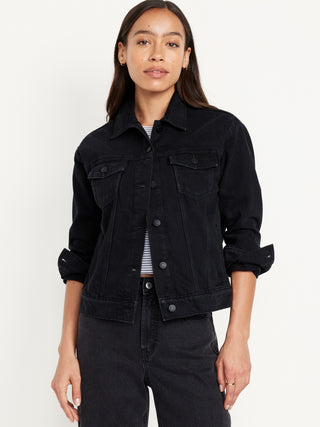 Chaqueta Denim con Bolsillos Delanteros.