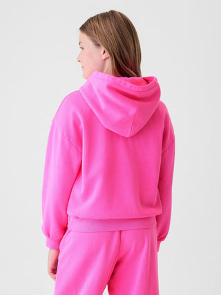 Sudadera con capucha y logo VintageSoft para niños.