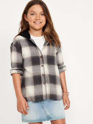 Camisa Manga Larga de Cuadros, Niña