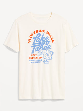 Camiseta Manga Corta con Gráfico, Hombre