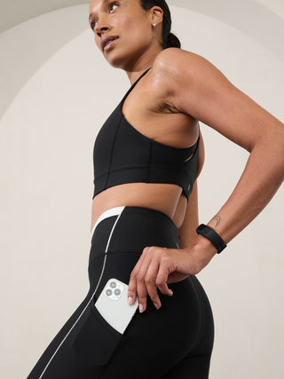 Interval Legging Talle Alto con Ribetes en Contraste