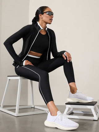 Interval Legging Talle Alto con Ribetes en Contraste