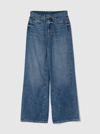 Jeans Wide Leg Talle Alto con Bolsillos