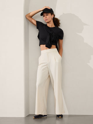 Pantalón Talle Alto con Bolsillos