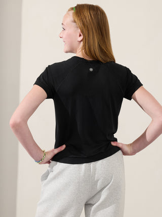 Camiseta Deportiva Cuello Redondo, Niña