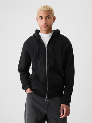 Sudadera con capucha y cremallera VintageSoft de corte relajado para adulto.