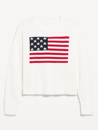Sudadera Cuello Redondo con Gráfico Bandera