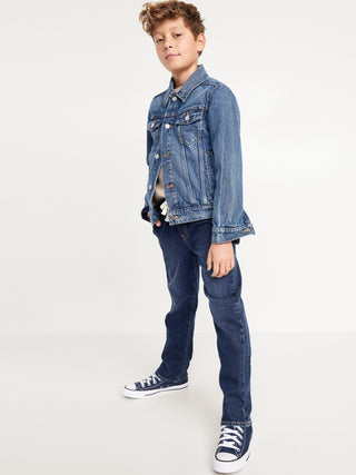 Jeans Rectos con Cintura Elástica, Niño