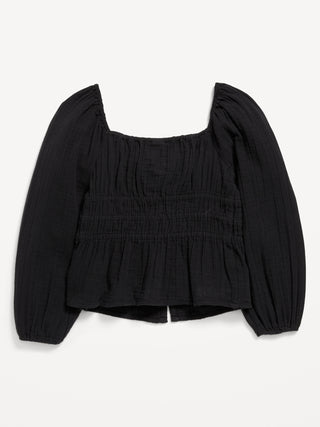 Blusa Manga Larga con Lazo, Niña