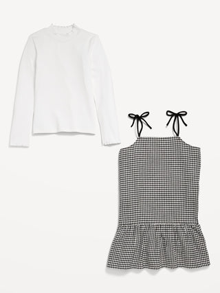 Set de 2 Piezas Vestido y Blusa, Niña