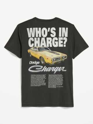 Camiseta Manga Corta con Gráfico Dodge Charger, Hombre