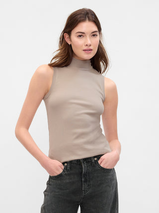 Camiseta Cuello Alto sin Mangas