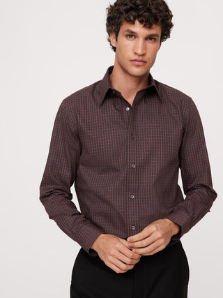 Camisa de Vestir Corte Slim Antiarrugas