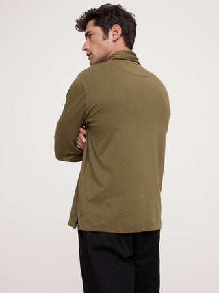 Polo de Manga Larga con Algodón