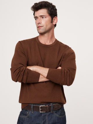 Sudadera Cuello Redondo de Lana Merino