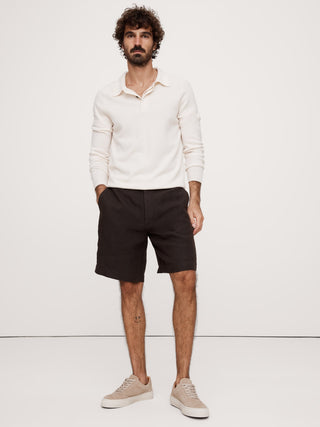 Short Talle Medio de Lino