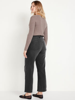 Jeans Wide Leg Talle Alto con Bolsillos